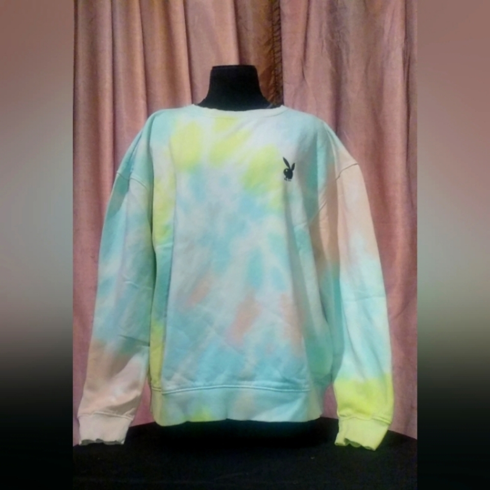 PLAYBOY X MISSGUIDED TIE-DYE SWEATSHIRT